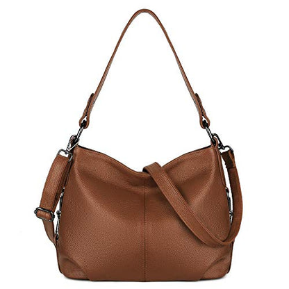 Genuine Leather Shoulder Bag Stylish Hobo Purse Womens Crossbody Bag Travel Top-Handle Handbag